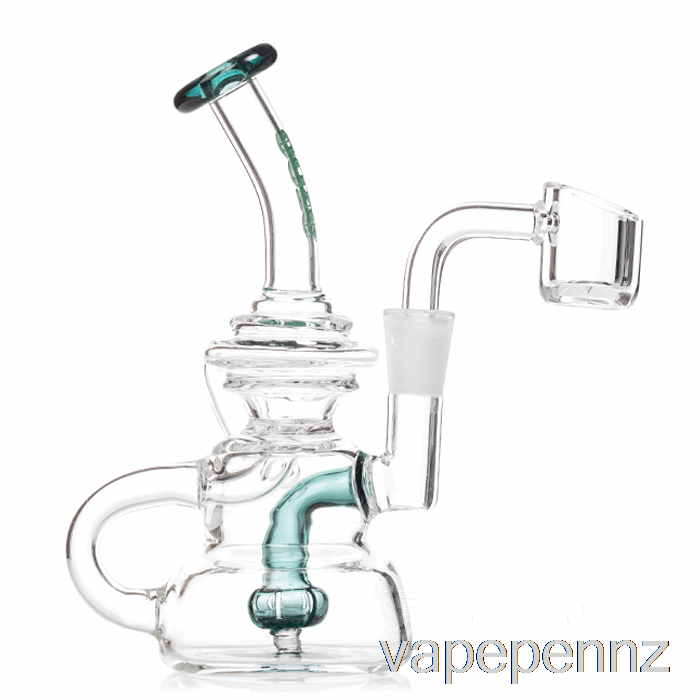 Ooze Flood Mini Dab Rig Ocean Green (Clear / Teal) VAPE NZ